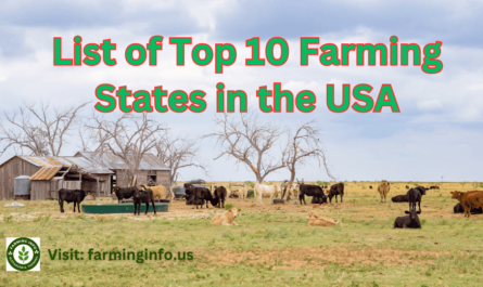 List of Top 10 Best Farming States in the USA